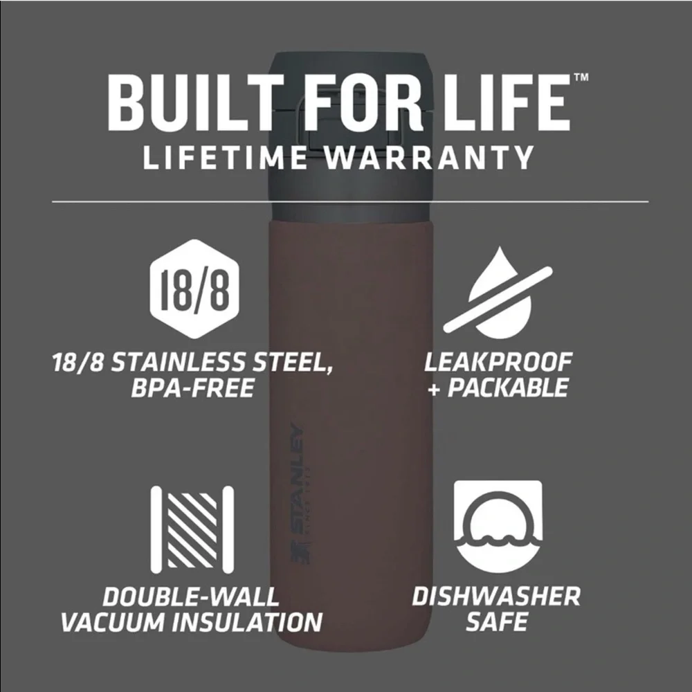NEW Stanley 24oz Quick Flip Go Bottle | Pink - Picture 4 of 5